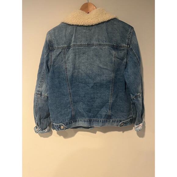 Kensie Denim Sherpa Jacket - Picture 5 of 5